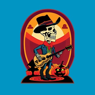 Sunset's Skeletal Song - Halloween 2023 T-Shirt