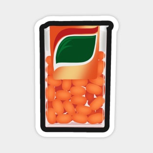 Orange flavoured mint candy illustration Magnet