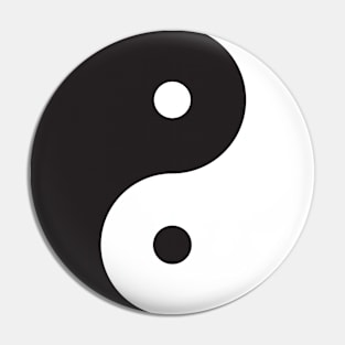 Classic Yin Yang symbol Pin