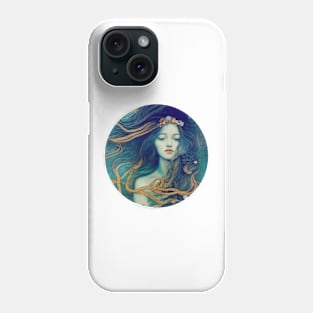 Aquatic Mermaids, Abstract Girl painting,  pretty woman Phone Case