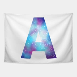 Letter A galaxy Tapestry