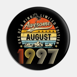 Awesome Since August 1997 Vintage 26th Birthday Pin