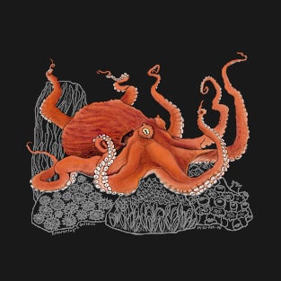 Giant Octopus for dark backgrounds T-Shirt
