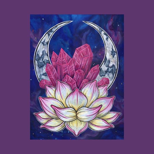 Crystal Lotus by WildSkullflowerArt