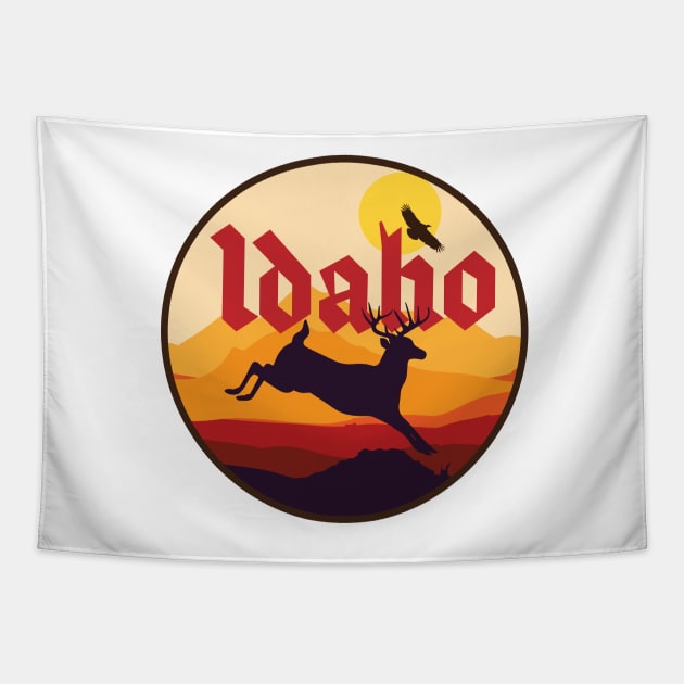 Idaho Deer Tapestry by GrumpyDog