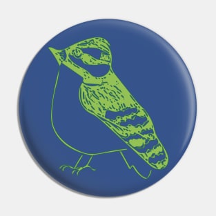 Green Bird Pin