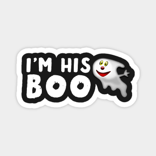 I'm His Boo Halloween Couples Gifts Magnet