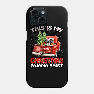 This Is My Christmas Pajama Shirt Papillion Truck Tree Phone Case
