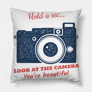 Smile At The Camera Pillow