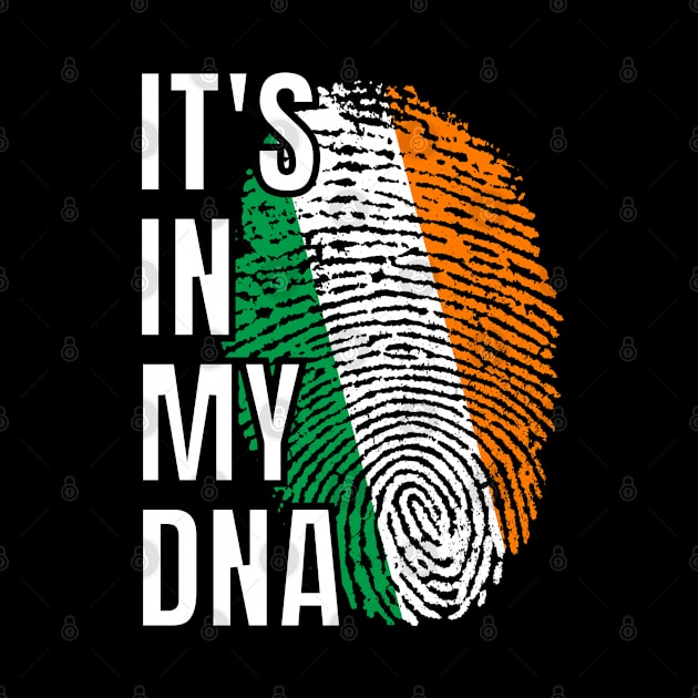 Proud of Your Irish Ancestry Its In My DNA Ireland Flag Thumbprint by teeshirtmarket