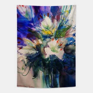 Loose Floral Watercolor #09 Tapestry