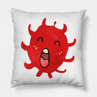 Cute Bacteria Microbes Pillow