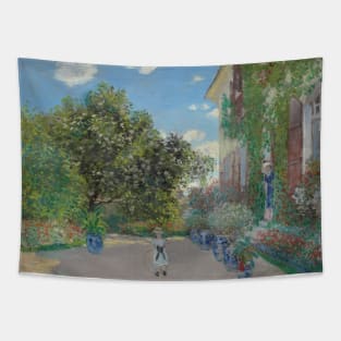 The Artist's House at Argenteuil by Claude Monet Tapestry