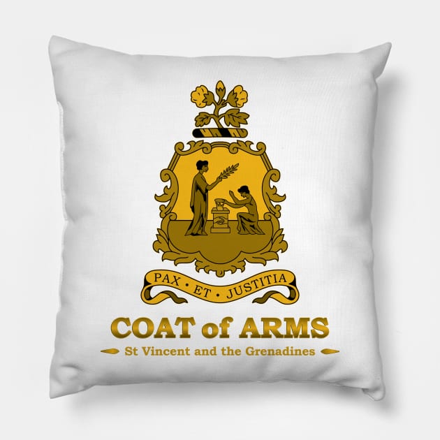St Vincent and the Grenadines Pillow by IslandConcepts