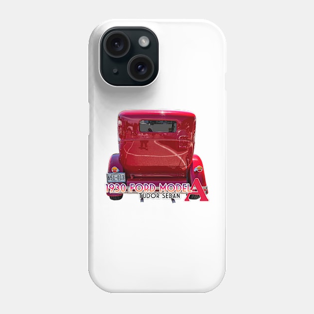 1930 Ford Model A Tudor Sedan Phone Case by Gestalt Imagery