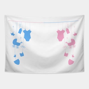 Baby newborn symbols Tapestry