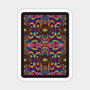 Psychedelic Abstract colourful work 196 Magnet