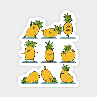 Pineapple Yoga Magnet