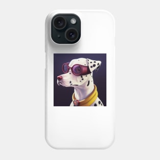 Dalmatian wearing aviator glasses Phone Case