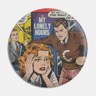 Vintage Romance Comic Book Cover - Girls In Love Pin