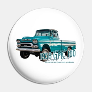 1958 GMC 100 Pickup Truck with NAPCO Four Wheel Drive Conversion Pin