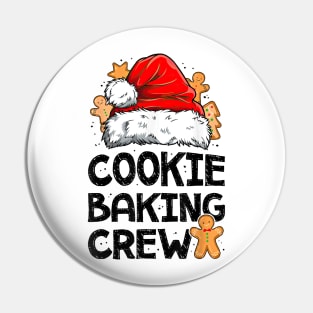 Cookie Baking Crew Christmas Santa Hat Gingerbread Pin