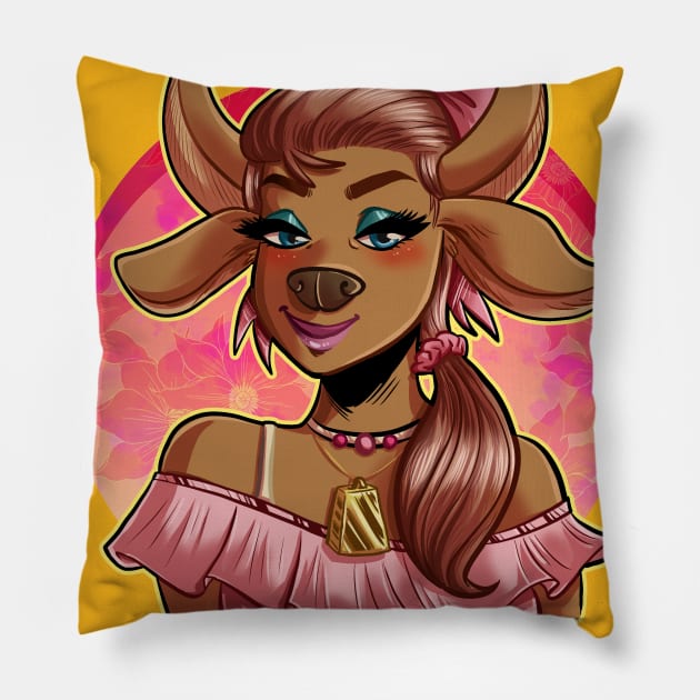 Year of the Ox Pillow by hrfarrington