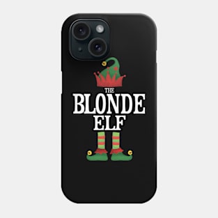 Blonde Elf Matching Family Group Christmas Party Pajamas Phone Case