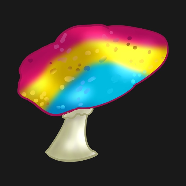 Pansexual LGBTQ Pride Mushroom by YouAreValid