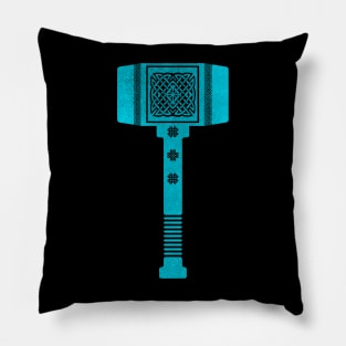 Thor's Hammer Mjölnir  Runes Vikings Pillow