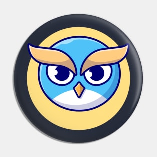 Cute Owl Cartoon Vector Icon Illustration (4) Pin