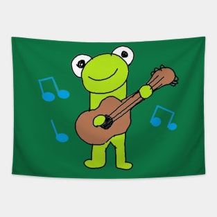 Guitar Frog Tapestry