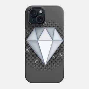 White Diamond Gem Phone Case