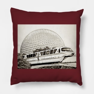 Monorail Art Pillow