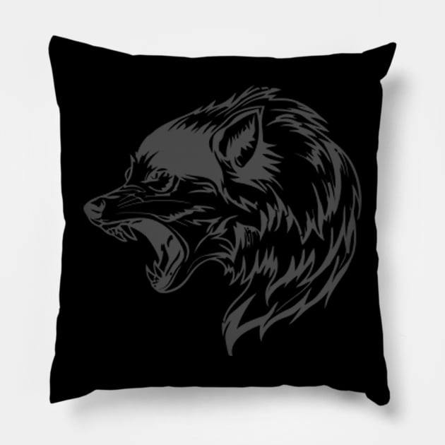 Wolf Pillow by Notanewmember