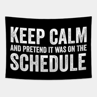 Keep Calm and Pretend It's on the Schedule shirt, Vetmed shirt, Work Life Tapestry