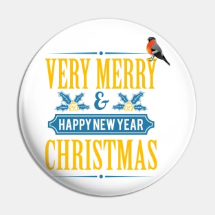 Merry christmas and happy new year Pin