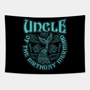 Uncle of the Birthday Mermaid Tapestry