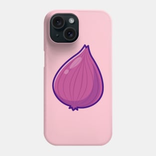 Red Onion Vegetable Cartoon Phone Case