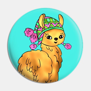 Spring Llama Pin