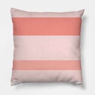 An unexampled admixture of Very Light Pink, Light Pink, Melon (Crayola) and Peachy Pink stripes. Pillow