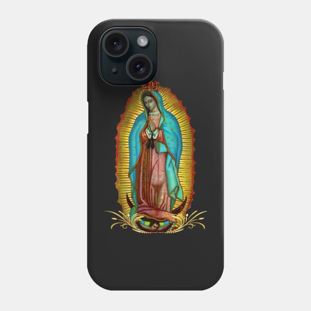 Our Lady of Guadalupe Virgin Mary 07 Phone Case by hispanicworld