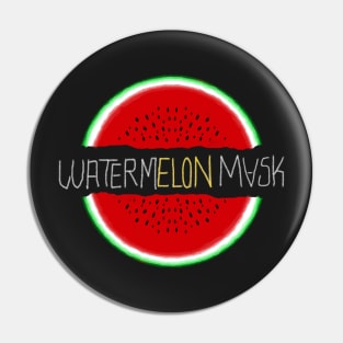 watermelon elon musk tshirt Pin