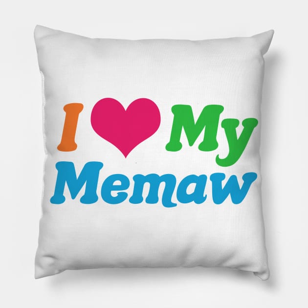 I Love My Memaw Pillow by epiclovedesigns