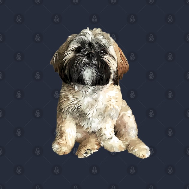 Shih Tzu Adorable Puppy Dog by ElegantCat