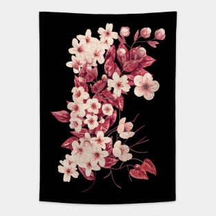 Sakura flowers Tree Tapestry