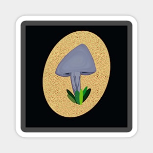 Mushroom Grass Magnet