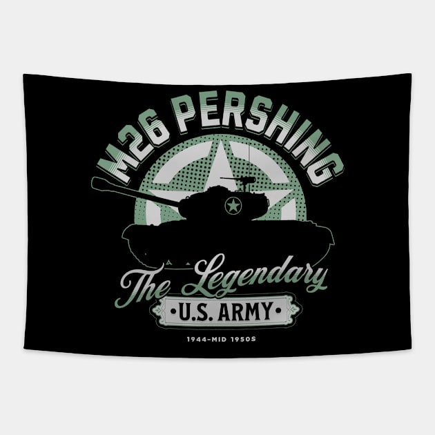 M26 Pershing | World War 2 Tank Tapestry by Distant War