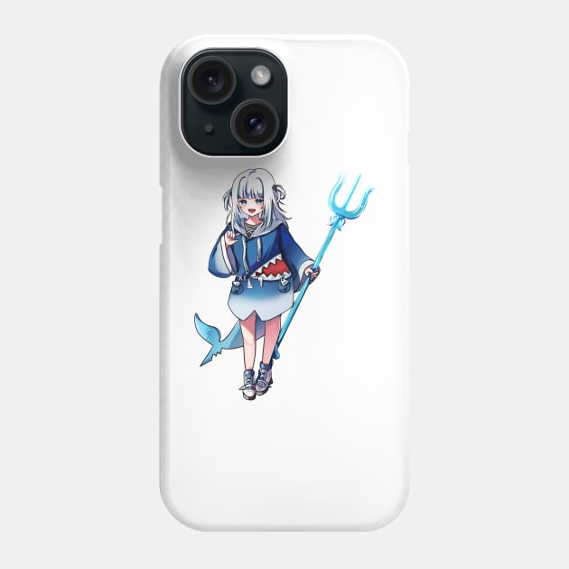 Gawr Gura Phone Case by  dwotea