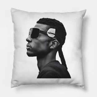 Faceless cool man Pillow